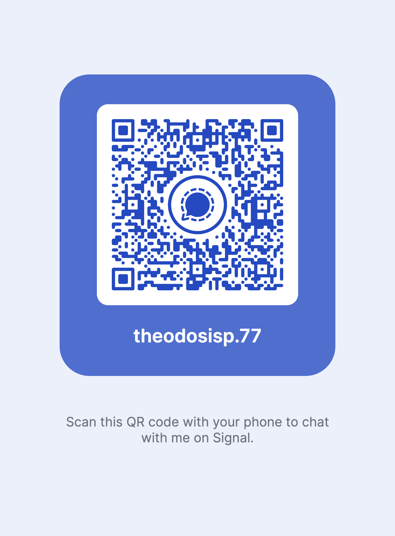 Signal QR code